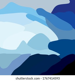 Ilustración vectorial. Margen marino minimalista. Patrón moderno