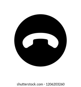 Vector illustration of minimalistic simple cell phone icon in flat style