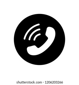 Vector illustration of minimalistic simple cell phone icon in flat style