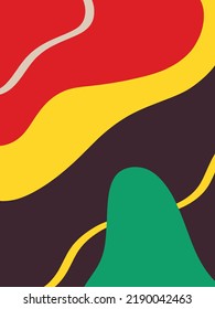 Vector illustration Minimalistic trend abstract design with various natural shapes.