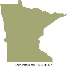 vector illustration of Minnesota map
