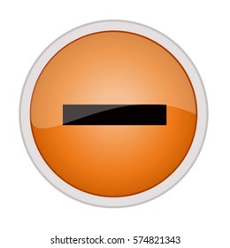 vector illustration of minus icon