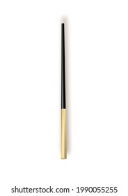 Vector illustration of miracle magical stick with sparkle isolated on transparent background. magic wand suspended in thin air with a drop shadow and clipping path