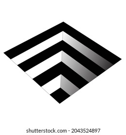ilustración vectorial mirage blanco negro