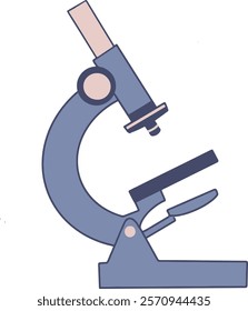 vector illustration miroscope laboratories instrument design 