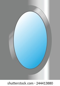 vector illustration mirror