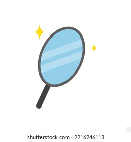 Vector illustration of mirror icon sign and symbol. colored icons for website design .Simple design on white background.