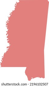Vector Illustration of Mississippi map