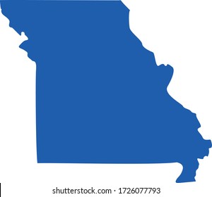 vector illustration of Missouri map