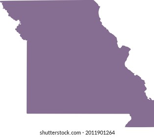 vector illustration of Missouri map