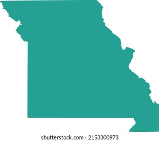 Vector illustration of Missouri map