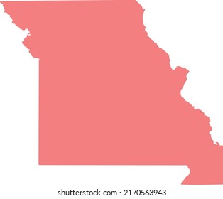 Vector Illustration of Missouri map
