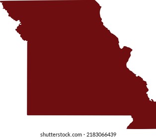 Vector Illustration of Missouri map