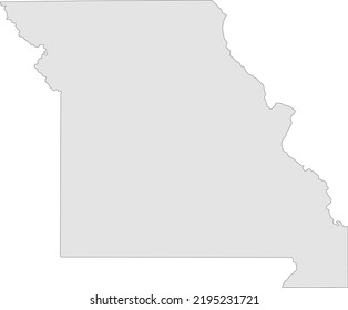Vector Illustration of Missouri map