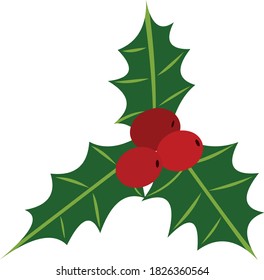 Ilustración vectorial de un emoticono de mistletoe