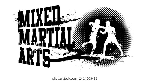 A vector illustration of Mixed Martial Arts Banner
