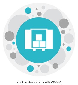 Vector Illustration Of Mixed Symbol On Cargo Icon. Premium Quality Isolated Delivery Element In Trendy Flat Style.
