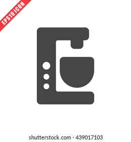 Vector illustration of mixer icon on white background