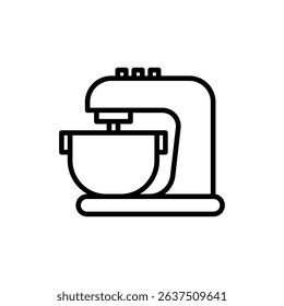 Vector illustration of an Mixer isolated on a white background