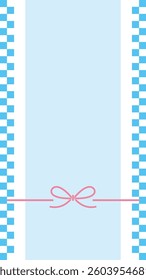Vector illustration of mizuhiki . Gift wrapping paper background illustration.