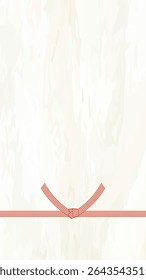 Vector illustration of mizuhiki. Noshi . Gift wrapping paper background.