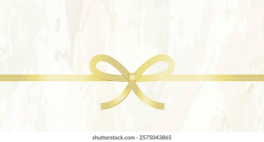 Vector illustration of mizuhiki. Noshi.　Gift wrapping paper background illustration.