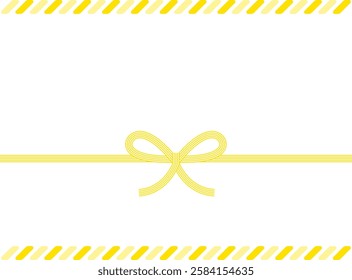 Vector illustration of mizuhiki. Noshi.　Gift wrapping paper background illustration.
