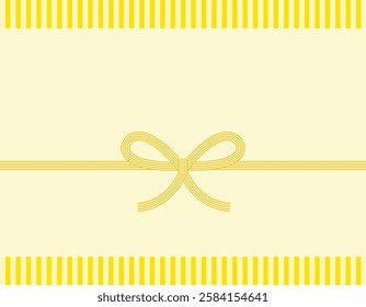 Vector illustration of mizuhiki. Noshi.　Gift wrapping paper background illustration.