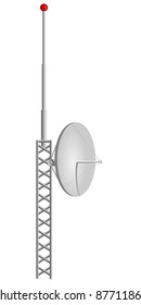 Vector illustration of mobile antennas