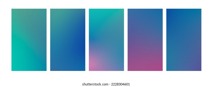 Vector illustration of mobile app color background. Art design modern screen. Mesh gradients with ornament. Abstract concept graphic element