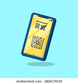 Vektorgrafik der mobilen Bordkarte. Geeignet für Welttourismus Tag, Reisen, Urlaub und jedes andere Urlaubsthema.