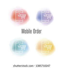 VECTOR ILLUSTRATION OF MOBILE ORDER CONCEPT