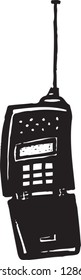 Vector illustration of a mobile phone