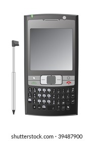 Vector illustration of a mobile phone.