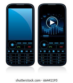 Vektorgrafik des Mobilfunkkonzepts