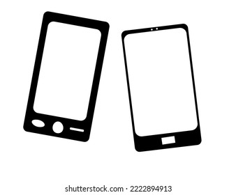 ilustración vectorial marco de teléfono móvil. gadget aislado