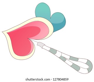 Ilustración vectorial del colgador de teléfonos móviles