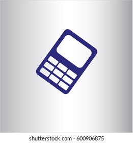 Vector illustration of Mobile Phone icon in Blue
