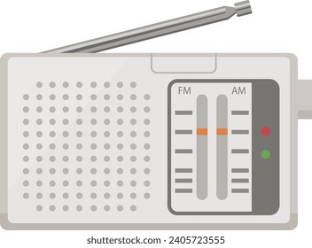 Vector illustration of mobile radio