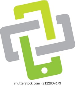 Ilustración vectorial del logotipo de reparación móvil