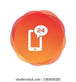 VECTOR ILLUSTRATION OF MOBILE SUPPORT CONCEPT