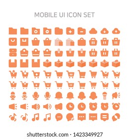 Vector illustration of mobile-ui icons for mobile, interface, mobile site, mobile icon 