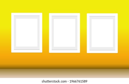 vector illustration mockup frame for fptp, pictures, designs, design products