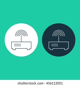 Vector illustration of modem icon