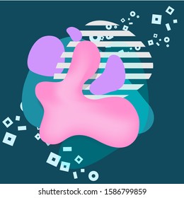 Vector illustration. Modern vector abstract banner. Colorful design elements