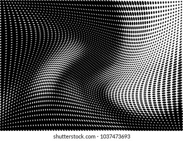 Vector illustration, modern abstract halftone backdrop in white and black tones dotted in pop art style, monochrome background for business card, website, interior design