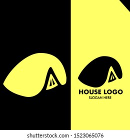 vector illustration modern and abstract house,  creative home, real setate icon design 