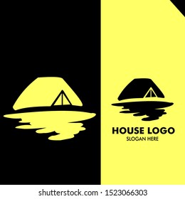 vector illustration modern and abstract house,  creative home, real estate icon design 
