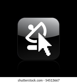 Vector illustration of modern antenna icon