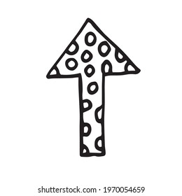 Vector illustration of modern arrow for web site. Hand drawn arrow vector icons lines. Sketch arrow design for business plan and education. Doodle arrow.